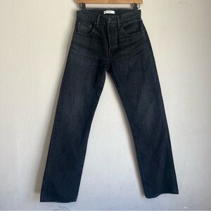 Moussy Vintage Japan Black Straight Denim Jeans Sz 25